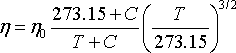 开尔文气体粘度计算公式与在线计算器